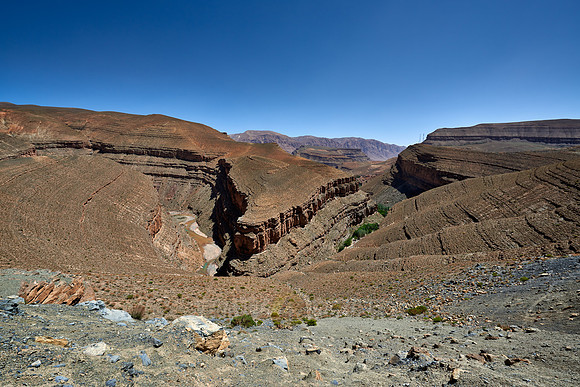 landscape in upper Gorge de Dades