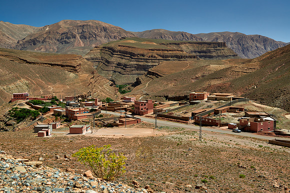 landscape in upper Gorge de Dades