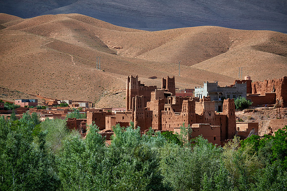 village Ait Ouglif in High Atlas mountain range