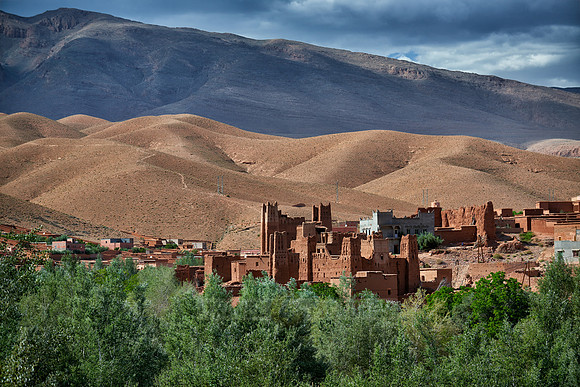 village Ait Ouglif in High Atlas mountain range