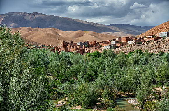 village Ait Ouglif in High Atlas mountain range
