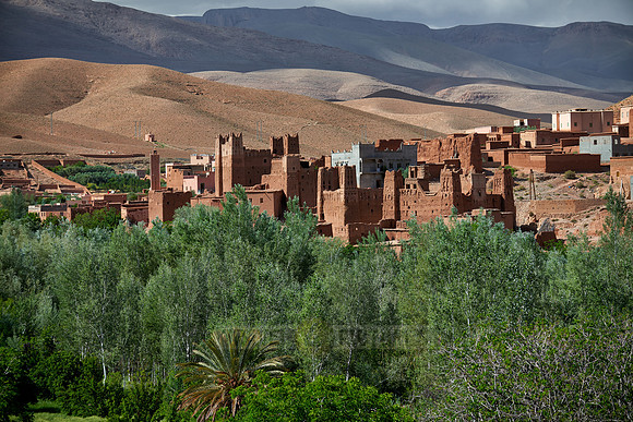 village Ait Ouglif in High Atlas mountain range