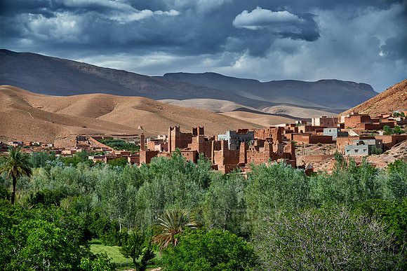 village Ait Ouglif in High Atlas mountain range