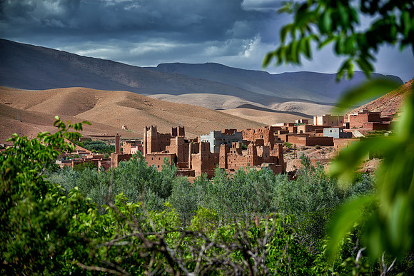 village Ait Ouglif in High Atlas mountain range