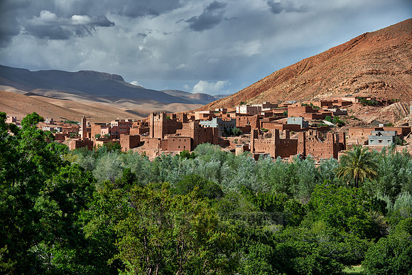 village Ait Ouglif in High Atlas mountain range