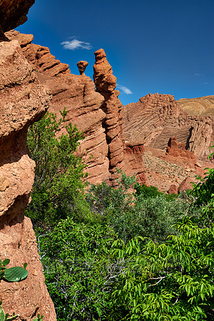 monkey fingers, spectacular rock landscape