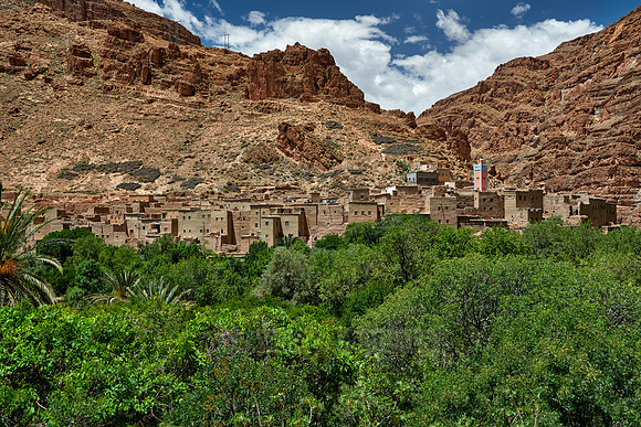 berber village in landscape