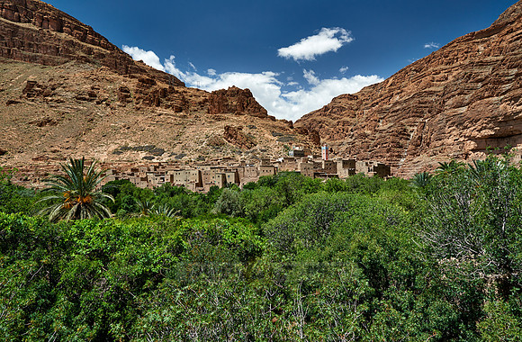 berber village in landscape