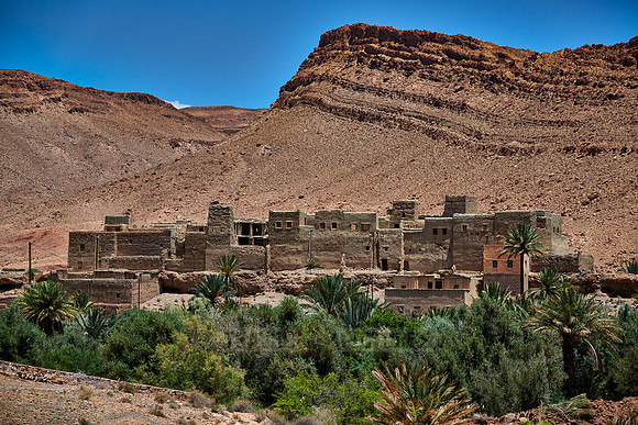 berber village in landscape