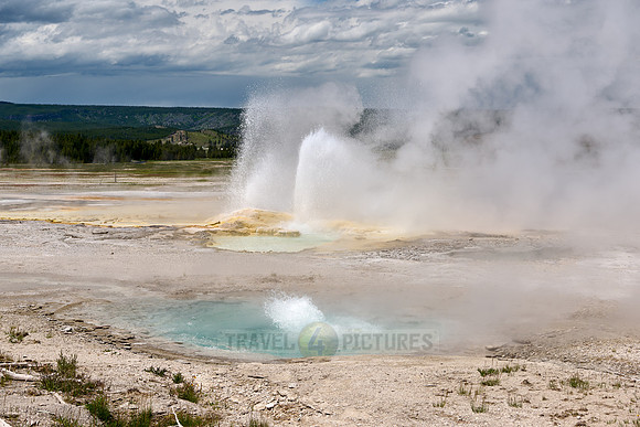 Fountain Geyser in Yellowstone Lower Geyser Basin