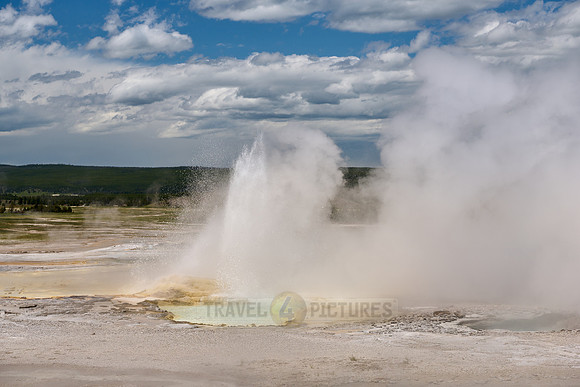 Fountain Geyser in Yellowstone Lower Geyser Basin