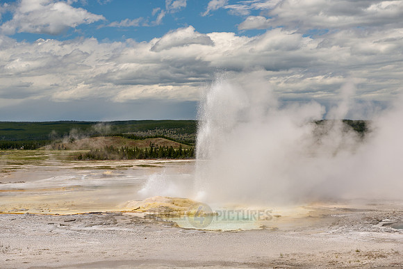 Fountain Geyser in Yellowstone Lower Geyser Basin
