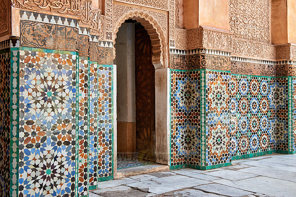 tiles with colorful pattern