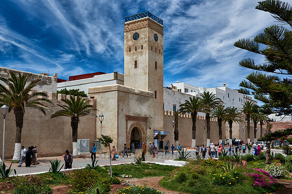 Avenue Oqba Ibn Nafiaa in medina of Essaouira