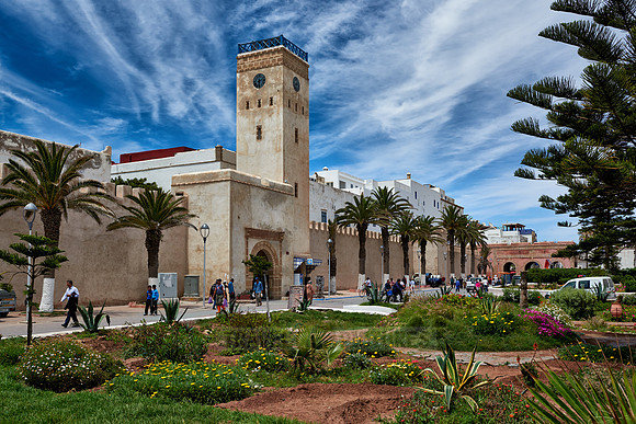 Avenue Oqba Ibn Nafiaa in medina of Essaouira