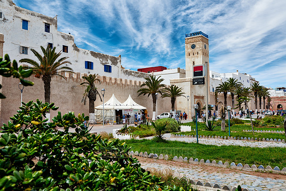 Avenue Oqba Ibn Nafiaa in medina of Essaouira