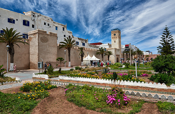 Avenue Oqba Ibn Nafiaa in medina of Essaouira