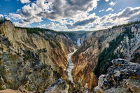 Lower Falls of the Yellowstone River from Artist Point,