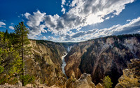 Lower Falls of the Yellowstone River from Artist Point,
