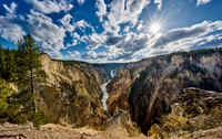 Lower Falls of the Yellowstone River from Artist Point,