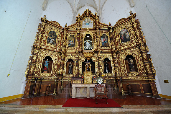 interior shot of Monastery San Antonio of Izamal
