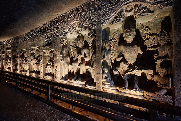 stone carvings of Cave No. 26 of Ajanta caves