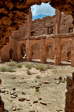 Kasbah beneath Tamenougalt built as film-set