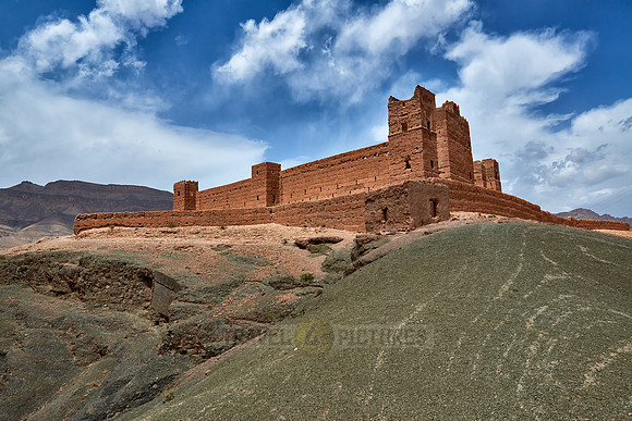 Kasbah beneath Tamenougalt built as film-set