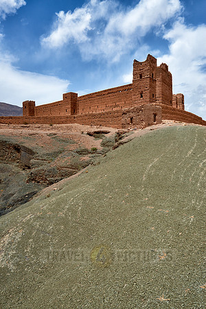 Kasbah beneath Tamenougalt built as film-set