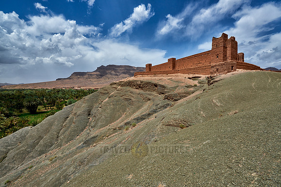 Kasbah beneath Tamenougalt built as film-set
