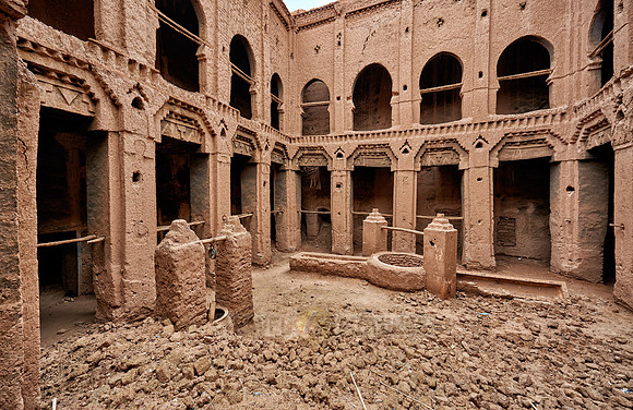 inside Kasbah Tamenougalt