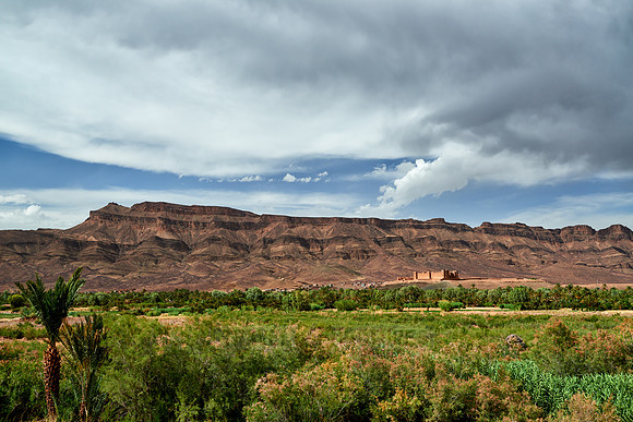 Kasbah beneath Tamenougalt built as film-set