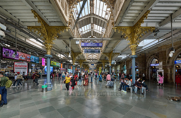 interior shot of Chhatrapati Shivaji Terminus (Victoria Terminus)