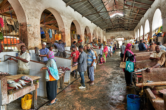 local market in Stone Town