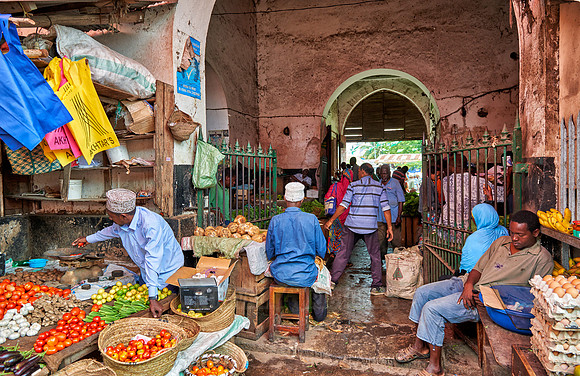 local market in Stone Town