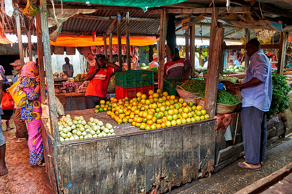 local market in Stone Town