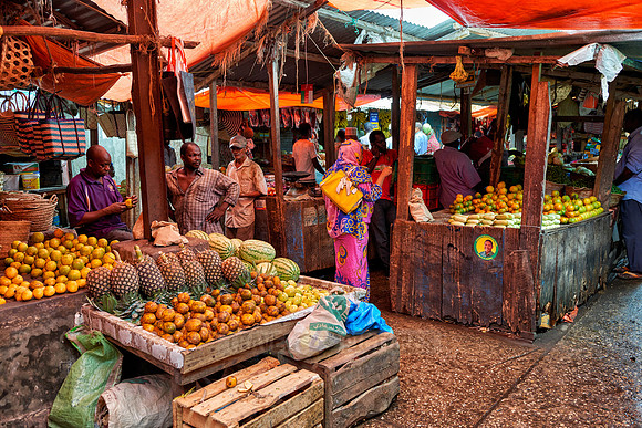 local market in Stone Town
