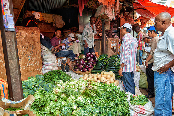 local market in Stone Town