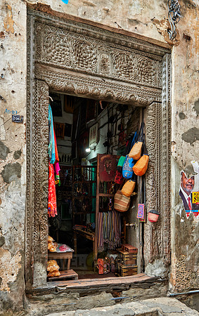 street scene in Stone Town