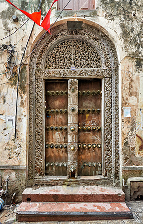 typical carved doors in Stone town