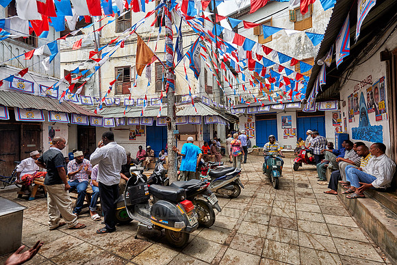 street scene in Stone Town