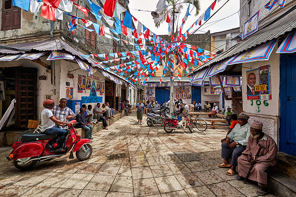 street scene in Stone Town