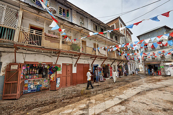 street scene in Stone Town