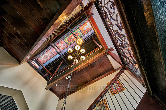 Staircase in a historical building of Stone Town