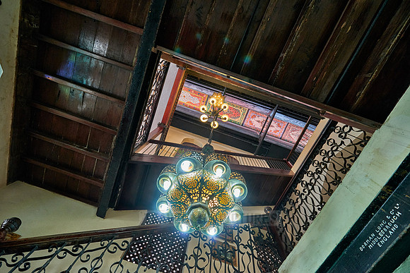 Staircase in a historical building of Stone Town