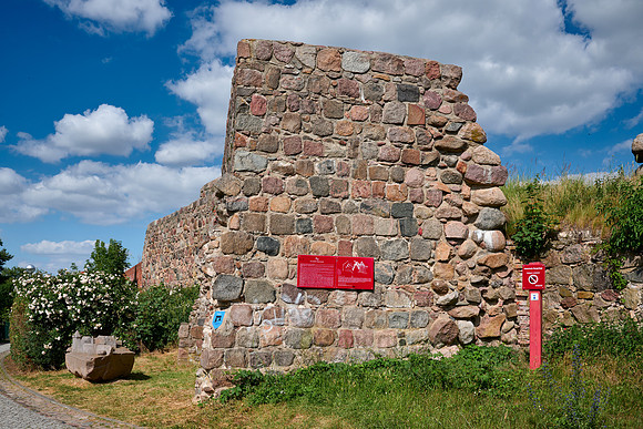 Ruins of the city castle of Angermuende