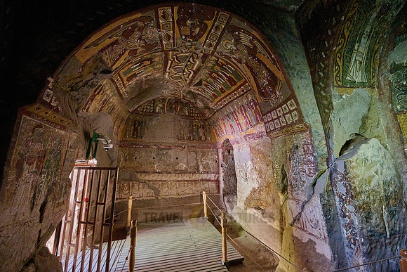 frescos inside the serpent church or Yilanli church