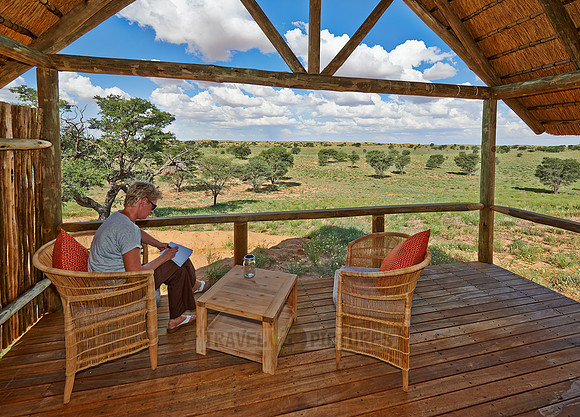 Blick von einer Terrasse der Rooiputs Lodge |view from terrace of Rooiputs Lodge|