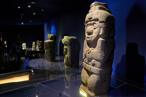 sculptures inside museum of San Agustin