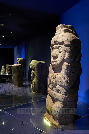 sculptures inside museum of San Agustin